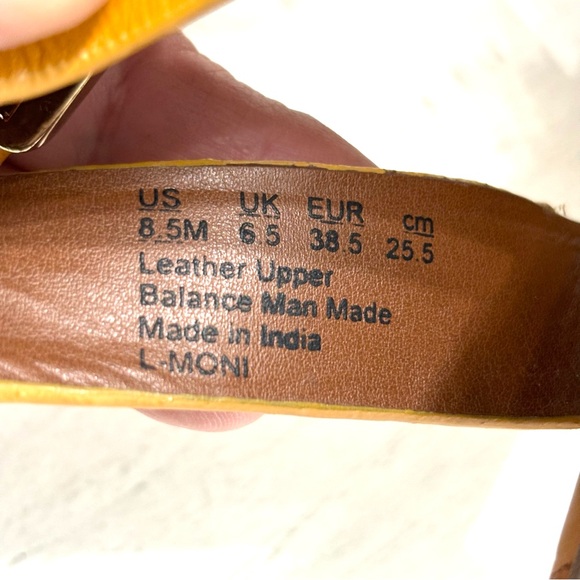 Franco Sarto L-Moni Saffron Yellow Sandal Size 8.5 M - Picture 15 of 15